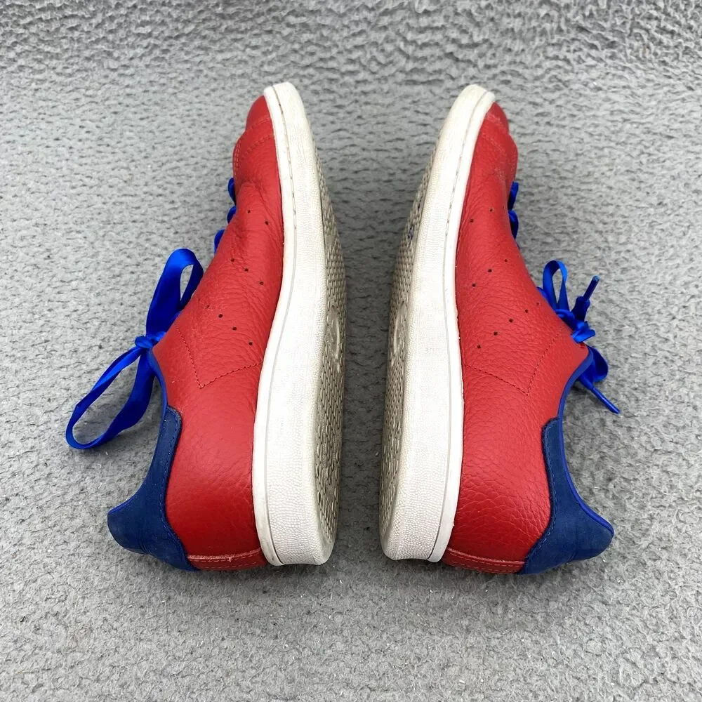 Adidas  Stan Smith Sneakers Mens 7 Scarlet Collegiate Royal Leather Casual Shoes